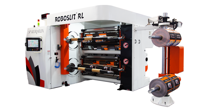 ROBOSLIT RL Front-Turret slitter rewinder machine Rear