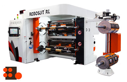 ROBOSLIT RL Front-Turret slitter rewinder machine Rear